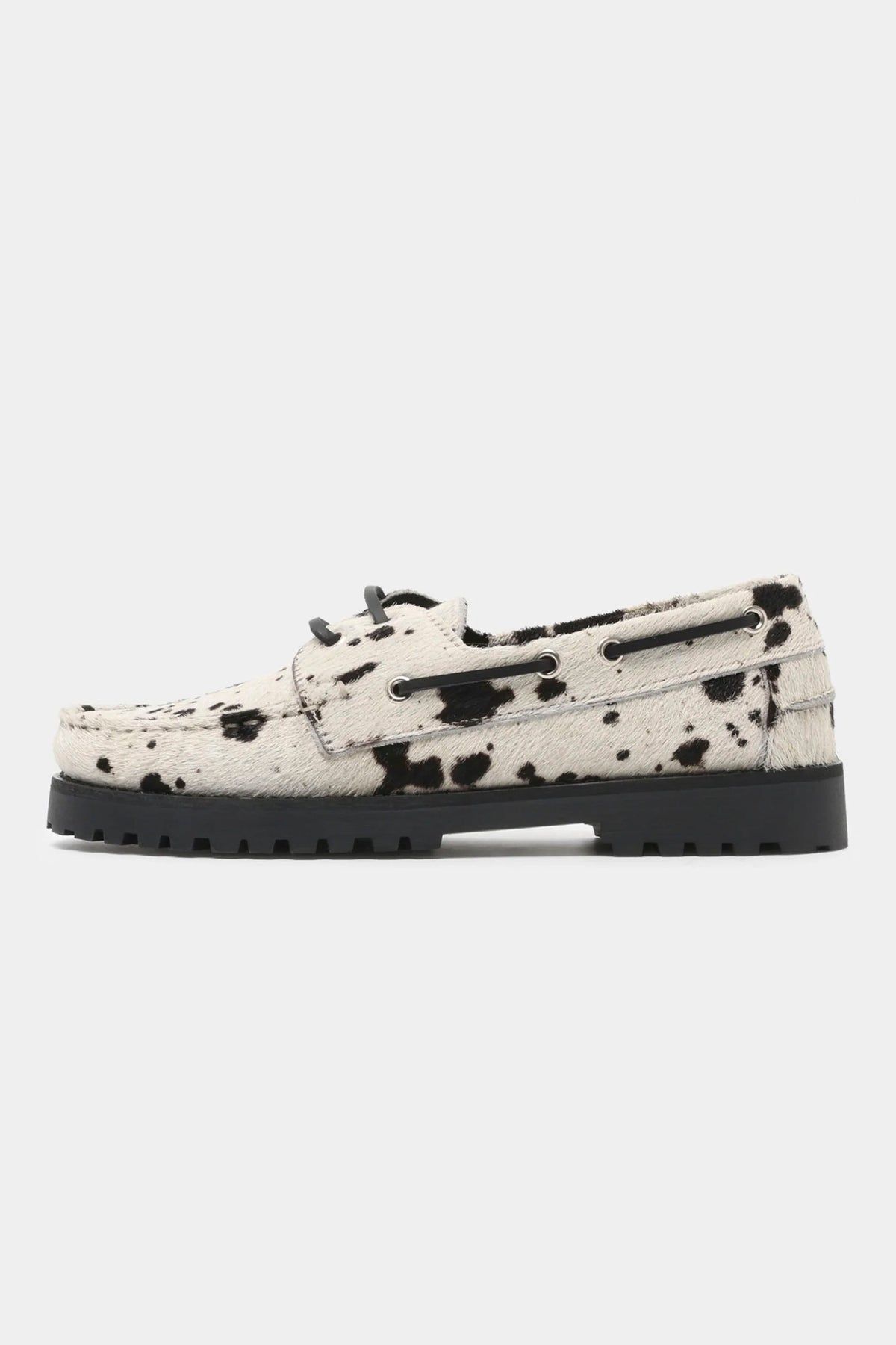 GARMENT PROJECT - OLLIE BOAT SHOE - HAIRY COW LEATHER - WOMAN