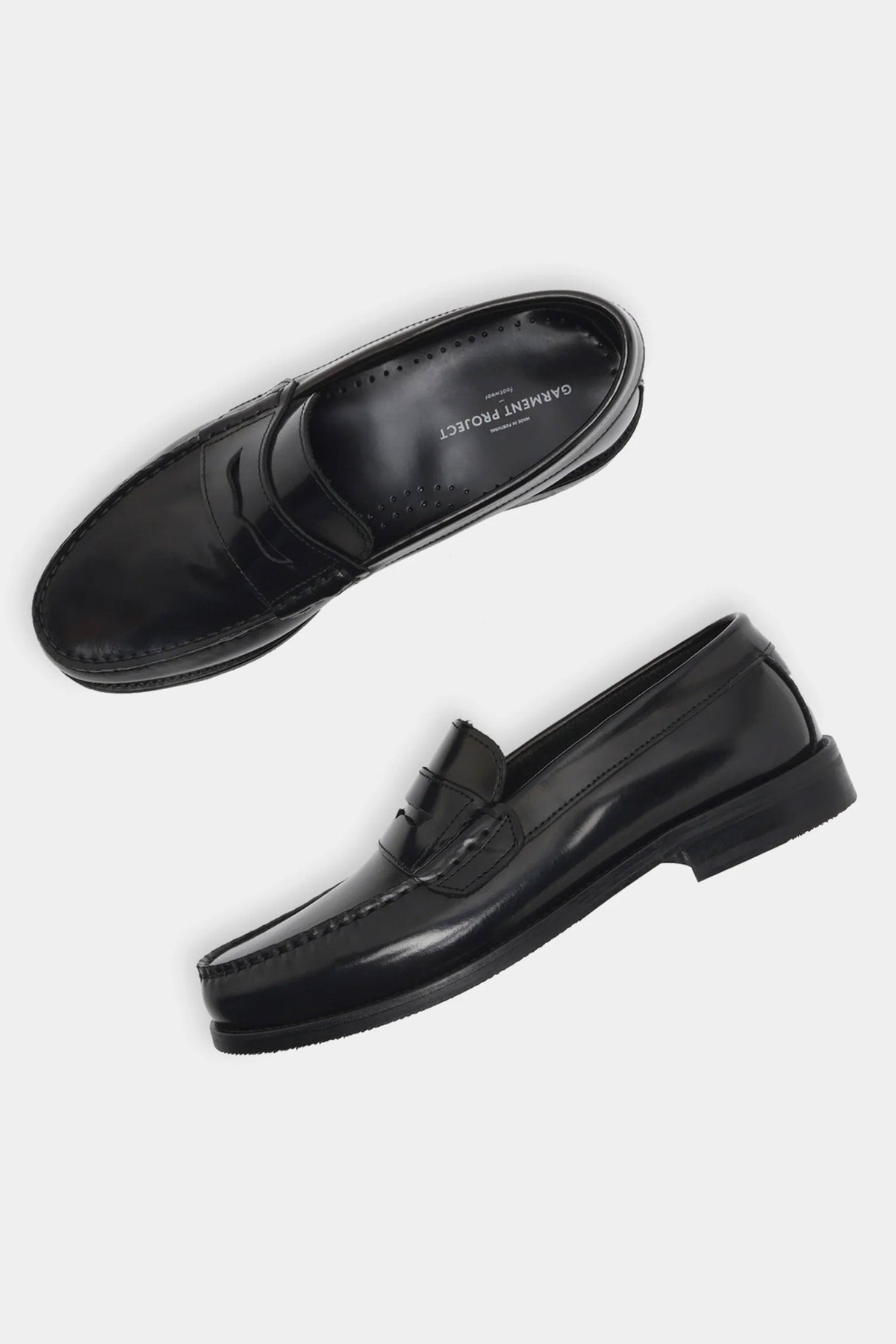 GARMENT PROJECT - MILES PENNY LOAFER - MAN - BLACK POLIDO