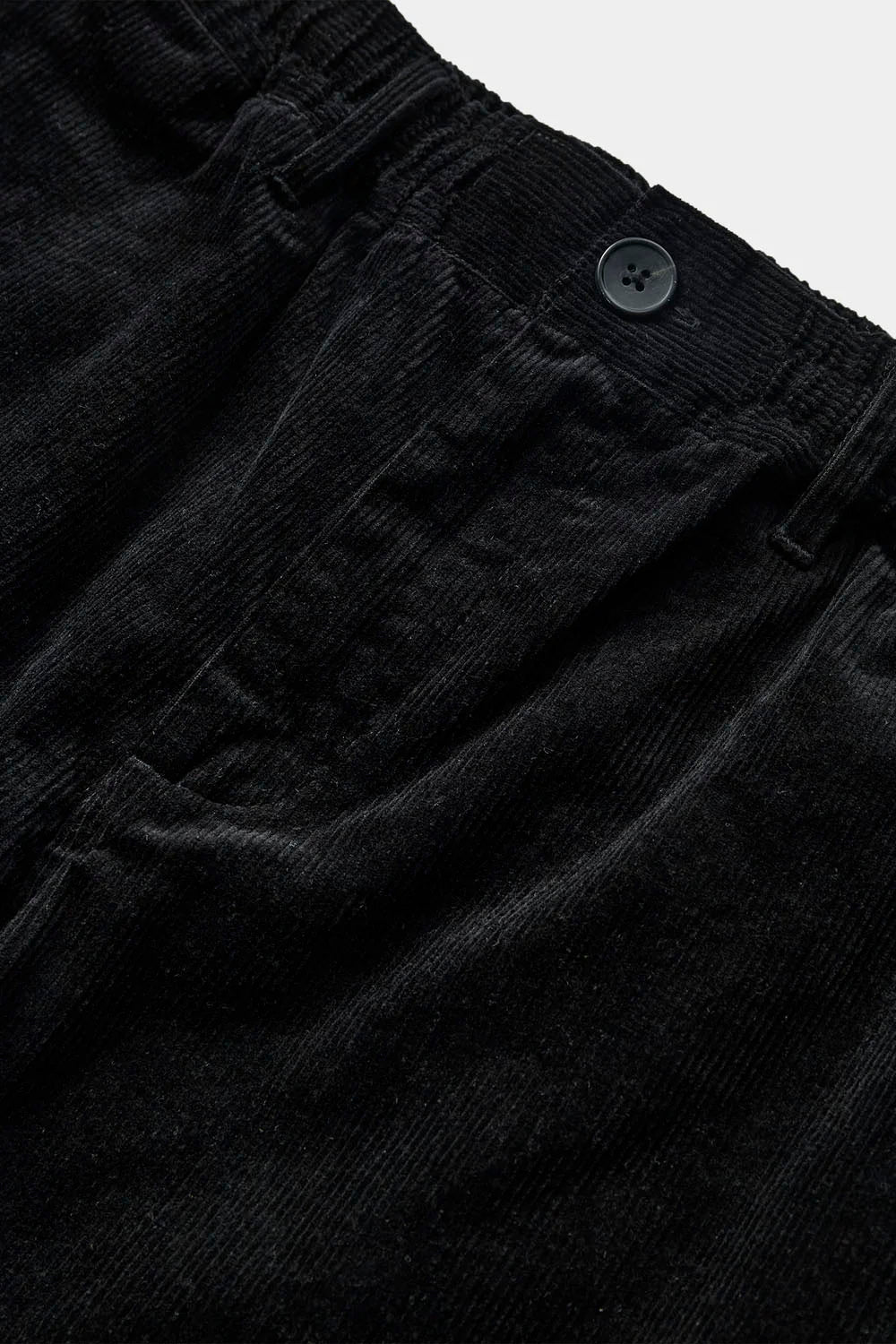 ANERKJENDT - AKJAN ELASTIC CORD PANTS - CAVIAR