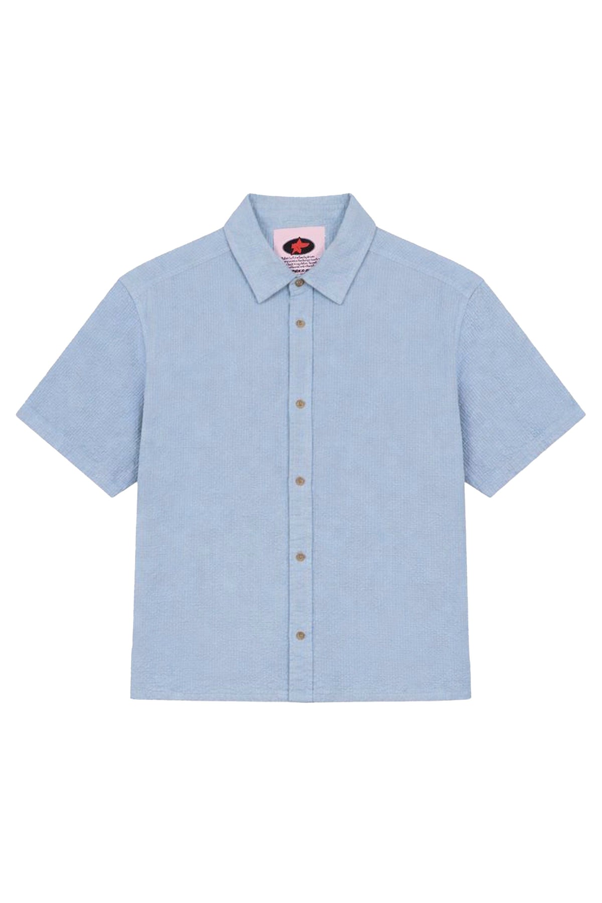 PUKAS - SKY TEXTURE SHIRT - SKY BLUE