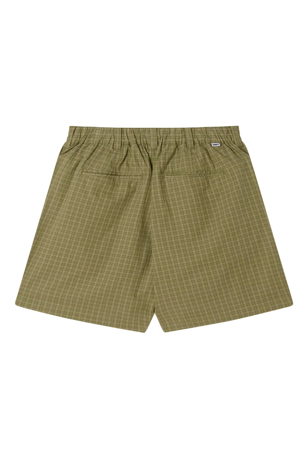 OBEY - COEN PLEATED PLAID SHORT