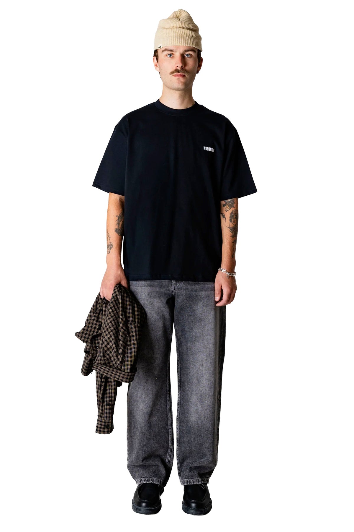 WOODBIRD - WBBAINE SEA TEE - BLACK