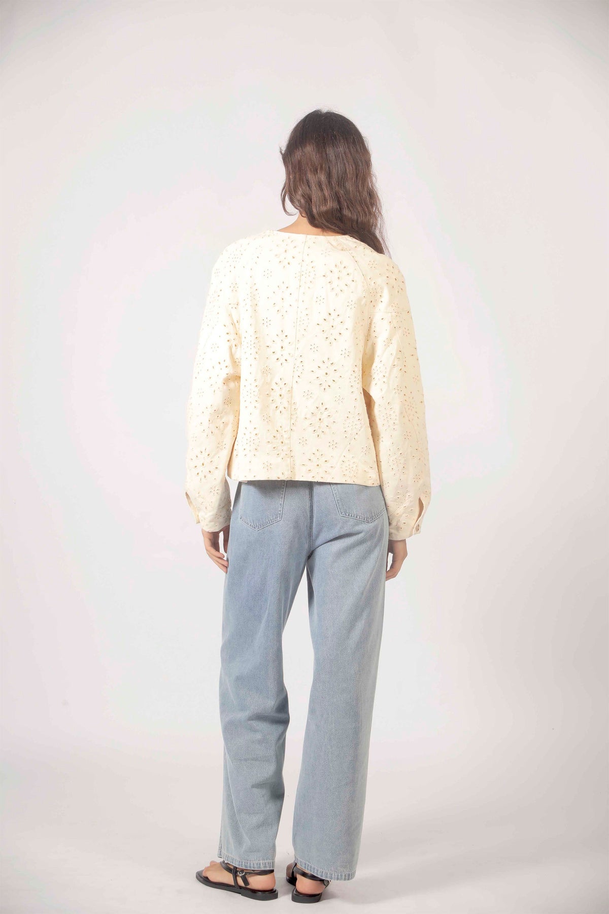 THE KORNER - EMBROIDERED JACKET - CREAM