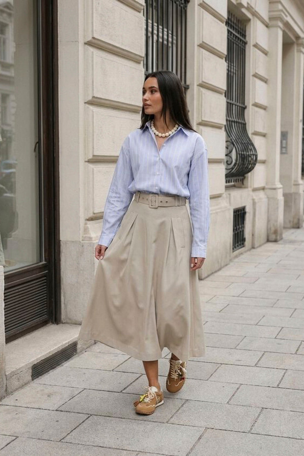 CO´COUTURE - LUNACC BELT PLEAT SKIRT