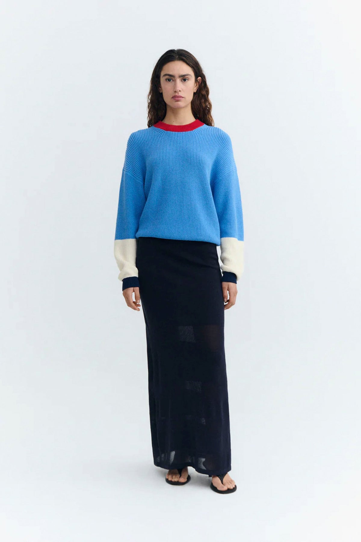 THINKING MU - CARMEN KNITTED SWEATER